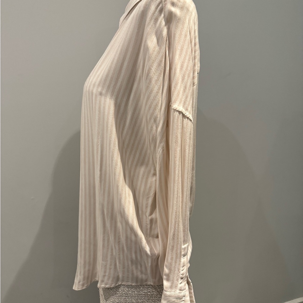 IRO Beige and White Striped Shirt - Picture 2 of 8